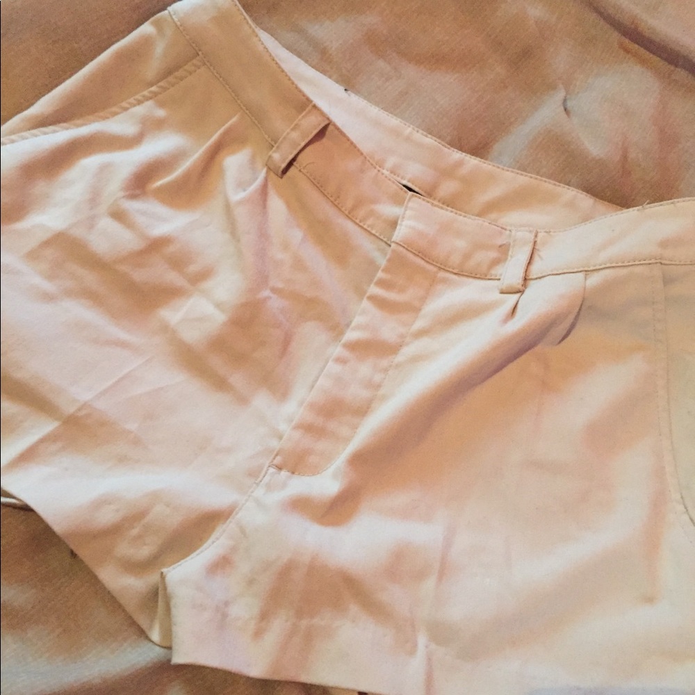 Cream shorts